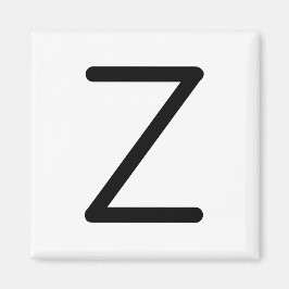 Imán Letra Título "z" Magnet