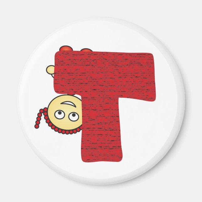 Imán Letra Witty T Magnet (Frente)