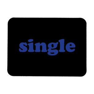 Imán letras azules "únicas" negras