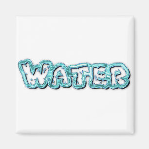 Imán Letras de agua potable