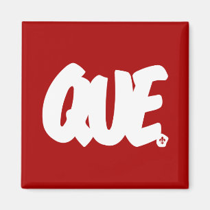 Imán Letras de QUE
