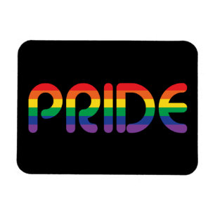 Imán Letras en globo del Orgullo Arcoiris