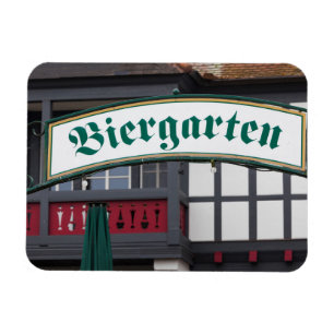 Imán Letrero de Biergarten, Alemania