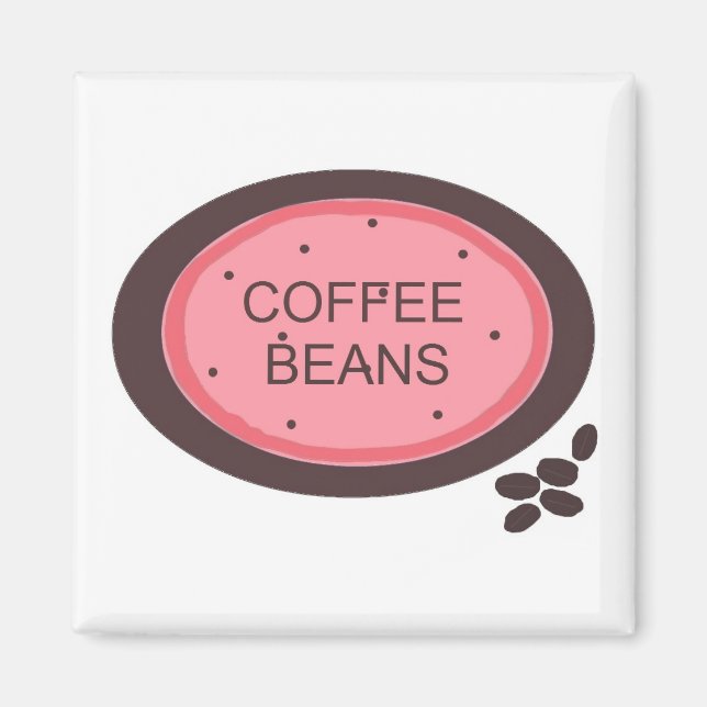 Imán Letrero de Café (Frente)