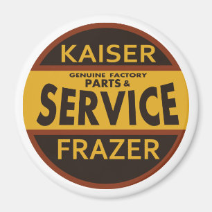 Imán Letrero de servicio Kaiser Frazer vintage