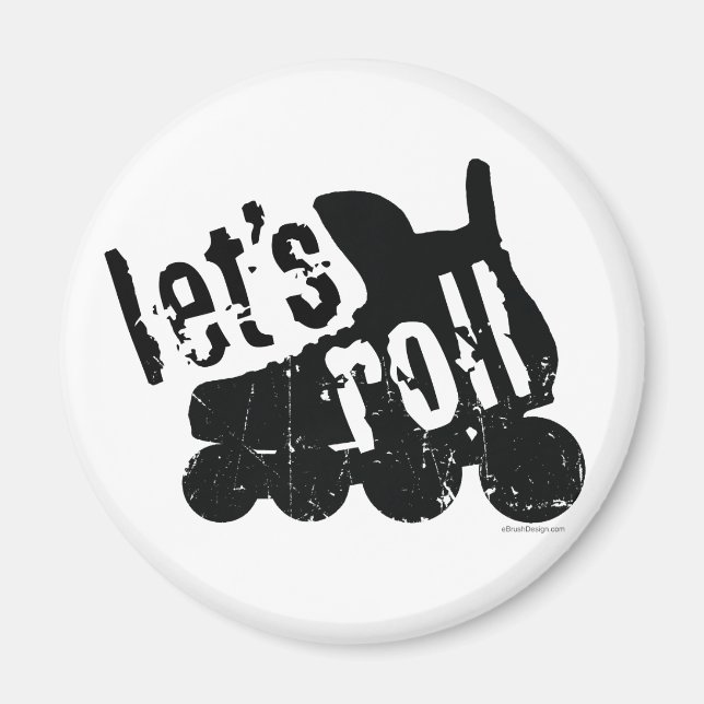 Imán Let's Roll (Hockey sobre patines) (Frente)