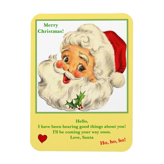 Imán Letter from Santa Keepsake (Vertical)