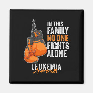 Imán Leucemia Awareness Mono Guantes de boxeo Naranja R