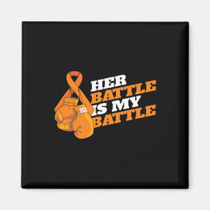Imán Leucemia Cáncer de Sangre Sensibilización Naranja 