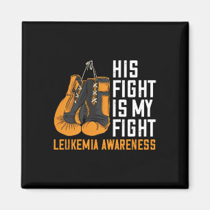 Imán Leucemia Mi Naranja De Boxeo De Lucha Leucemia Cin