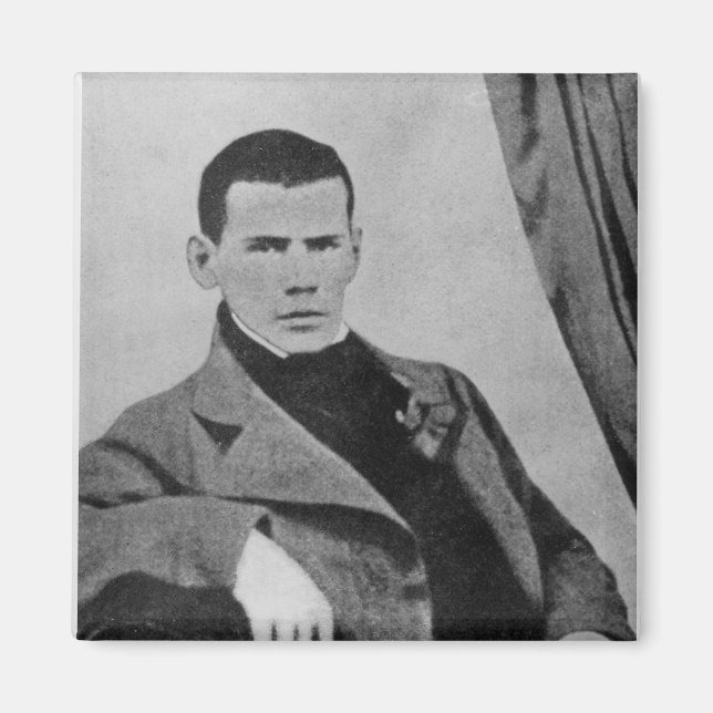 Imán Lev Nikolaevich Tolstoy como estudiante (Frente)