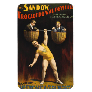 Imán Levantador de pesas Eugen Sandow Vaudeville