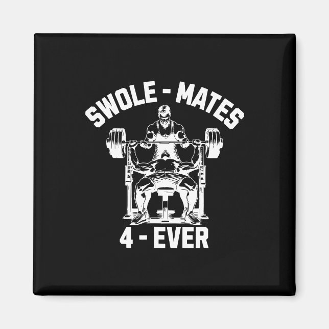 Imán Levantamiento de compañeros de gimnasio divertidos (Frente)