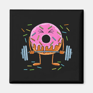 Imán Levantamiento de pesas - Donut divertido gimnasio