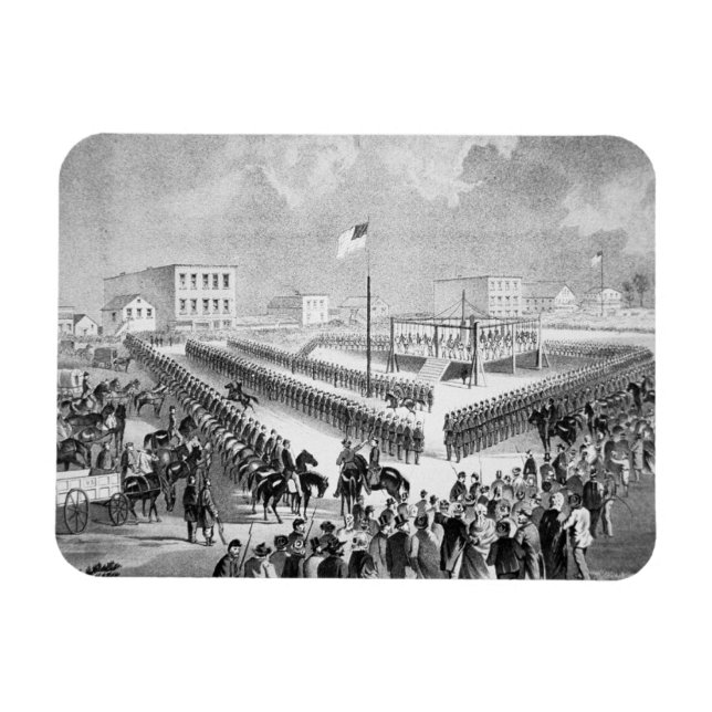 Imán Levantamiento sioux santee, Mankato, Minnesota, 18 (Horizontal)