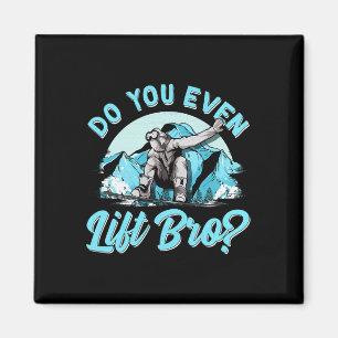 Imán ¿Levantan El Ascensor De Esquí De Bro Pun Snowboar