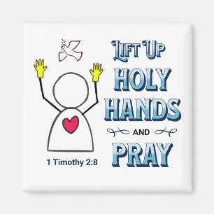 Imán Levantar las manos sagradas 1 Timothy 2:8
