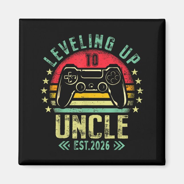 Imán Leveling Up To Uncle 2026 Funny Gamer Soon To Be U (Frente)