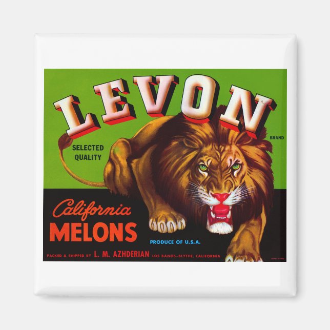 Imán Levon California Melons (Frente)