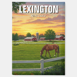 Imán Lexington Kentucky Postcard Horse Farm