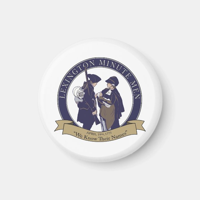 Imán Lexington Minute Men Magnet (Frente)