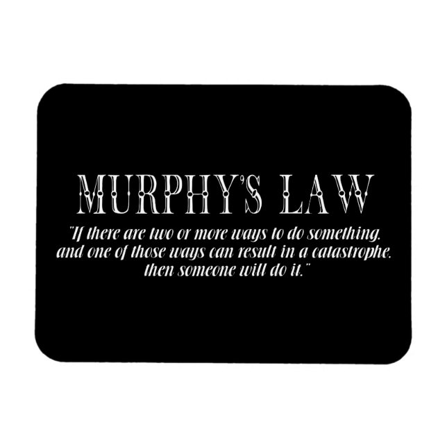 Imán Ley de Murphy (Horizontal)