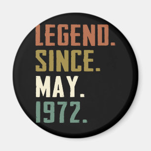 Imán Leyenda de 50 años desde mayo de 1972 50º cumpleañ