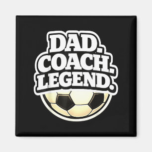 Imán Leyenda de entrenador de papá divertido papá fútbo