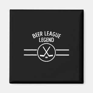 Imán Leyenda de la Liga de Cerveza Hockey Hielo En Líne