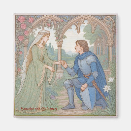 Imán Leyenda de Lancelot y Guinevere