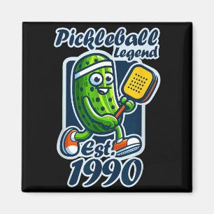 Imán Leyenda del pickleball establecida en 1990 retro 3