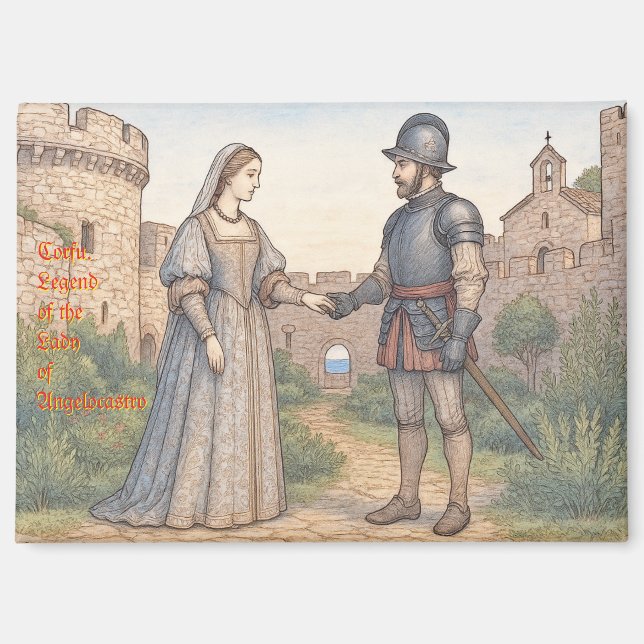 Imán Leyendas de Corfú (Anverso)