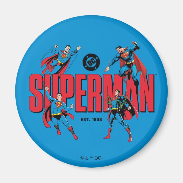 Imán Leyendas de Superman para Siempre Gráfico (Frente)