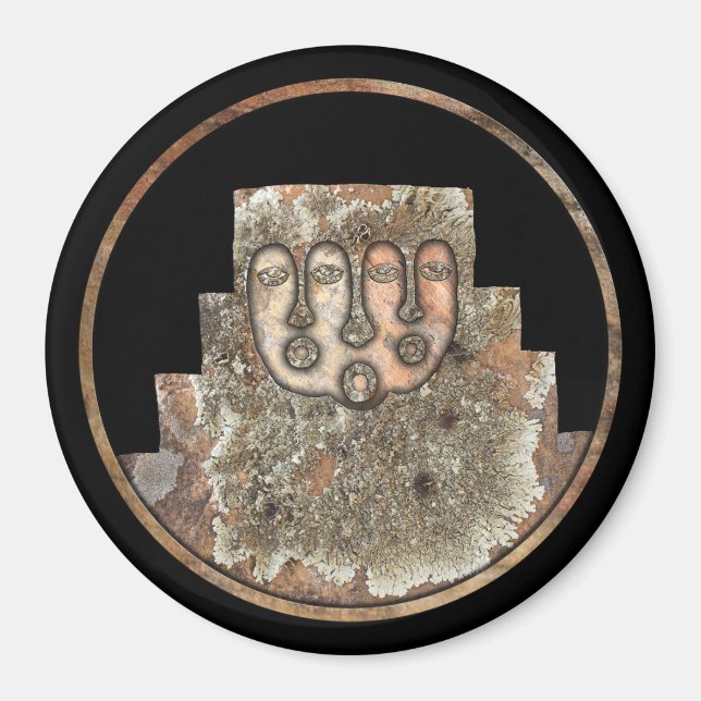 Imán Leyendas del pico Cabezón Nuevo México (Frente)