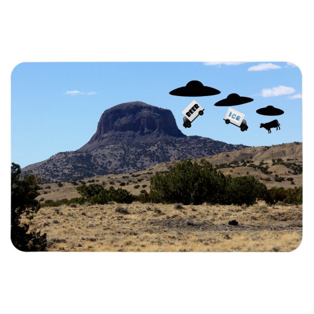 Imán Leyendas del pico Cabezón Nuevo México (Horizontal)