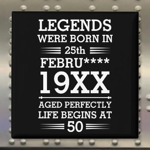 Imán Leyendas personalizados nacieron en la edad de mes