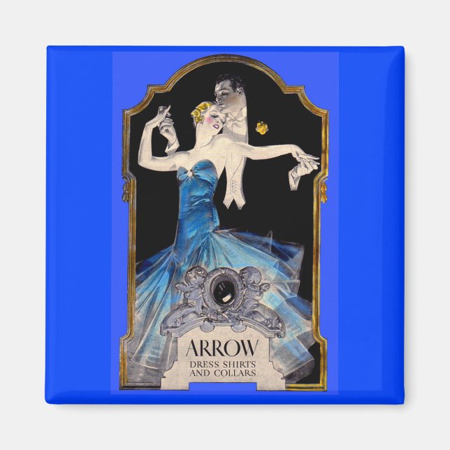 Imán Leyendecker Arrow shirt Nº 1 de los años 20 (Frente)