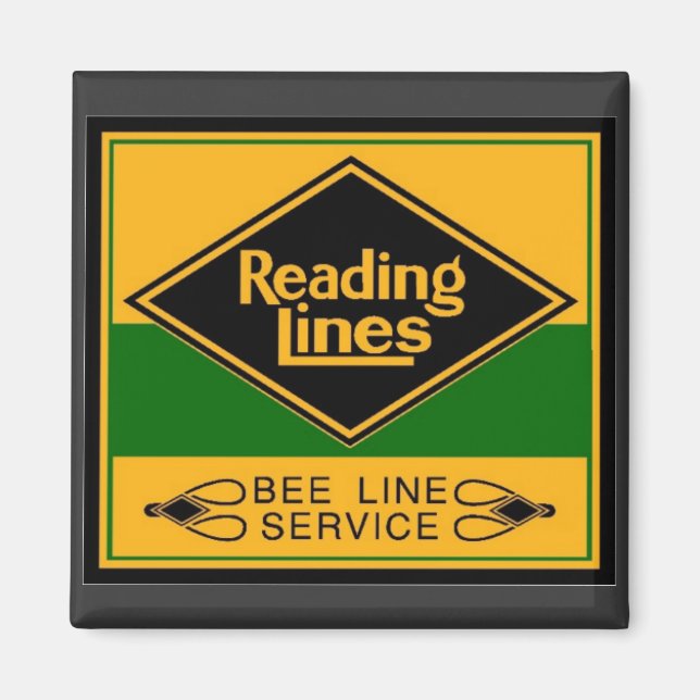 Imán Leyendo ferrocarril, servicio de línea de Bee (Frente)