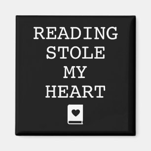 Imán Leyendo robó corazón - libro simple mujeres chicas
