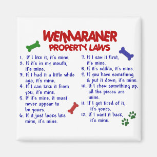 Imán Leyes 2 de la propiedad de WEIMARANER