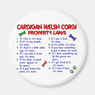Imán Leyes 2 de la propiedad del CORGI GALÉS de la