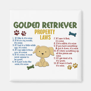 Imán Leyes 4 de la propiedad del golden retriever