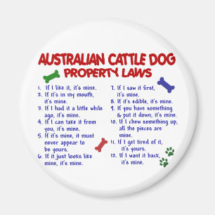 Imán Leyes AUSTRALIANAS 2 de la propiedad del PERRO del