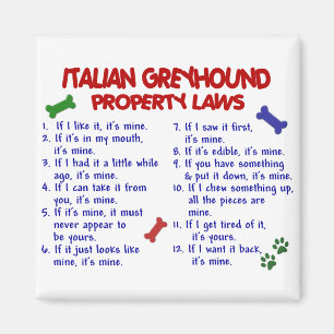 Imán Leyes de la propiedad del GALGO ITALIANO