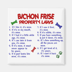 Imán Leyes de propiedad de BICHON FRISE 2