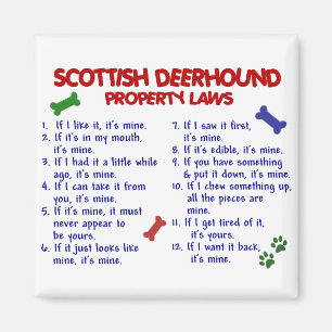 Imán Leyes de propiedad de DEERHOUND SCOTTISH 2