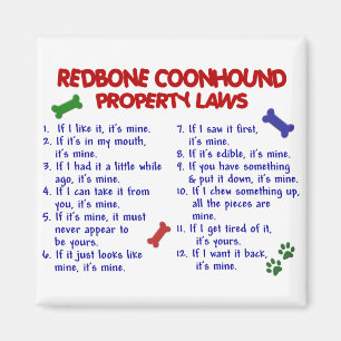 Imán Leyes de propiedad REDBONE COONHOUND 2