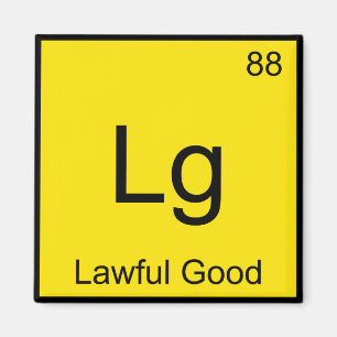 Imán Lg - Símbolo de elemento de buena química legal Fu