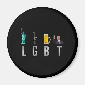 Imán LGBT - Cerveza de armas de libertad Trump 6