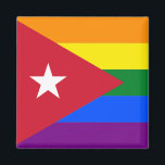 Imán LGBT Cuba<br><div class="desc">This LGBTQ flag can be personalized according to your own preferences. You may change the design location, orientation, background colors and size. Also, you may add your own text, or slogan set its font, location and size, all in order to create the ultimate personal gift for you and your loved...</div>